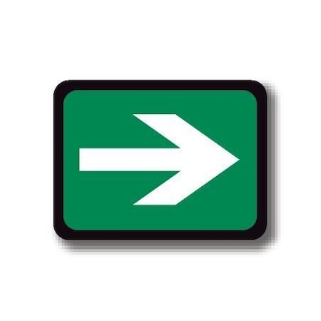 Ergomat 12in x 12in RECTANGLE SIGNS - Arrow DSV-SIGN 144 #7041 -UEN